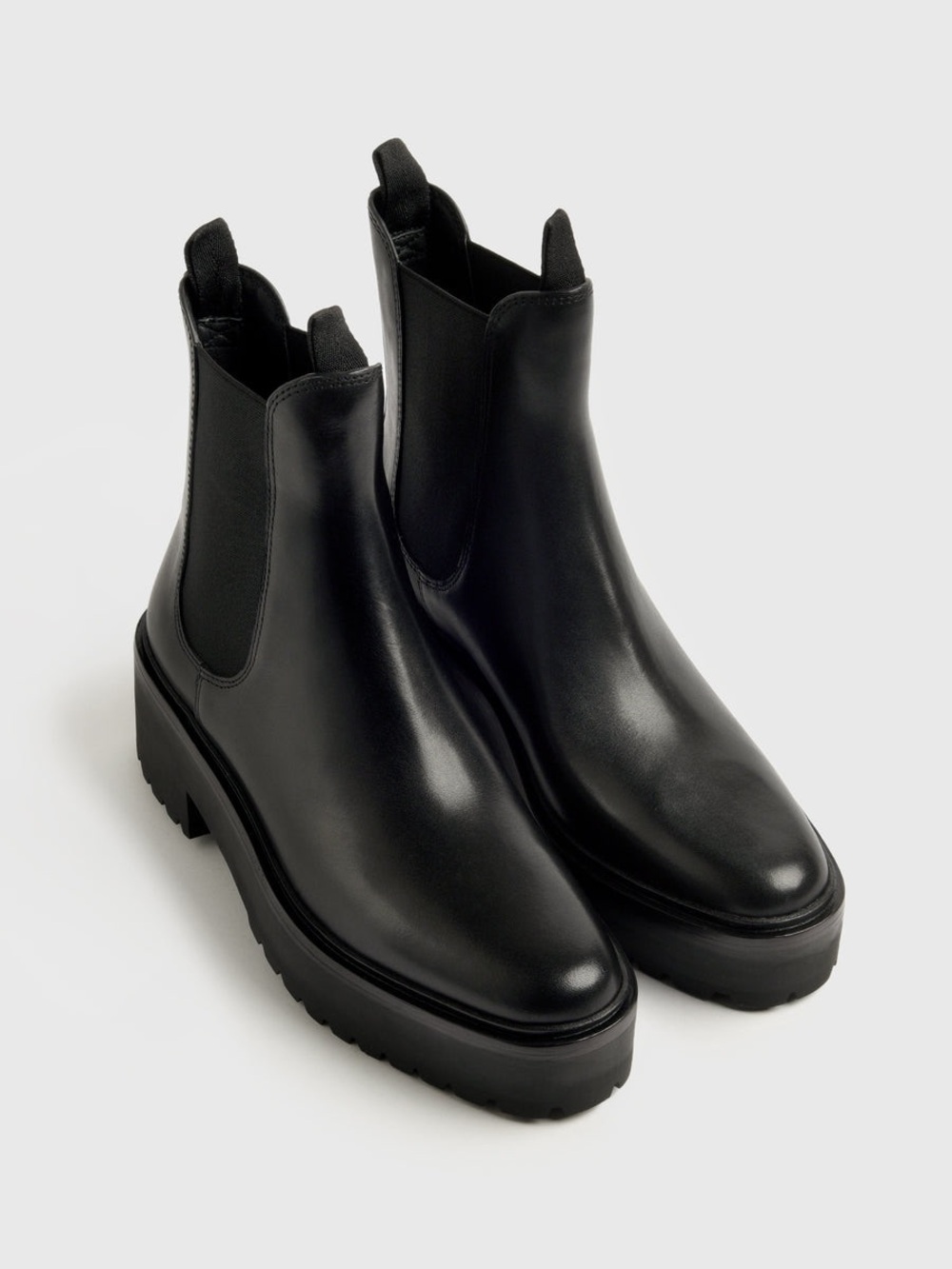 Loeffler Randall Black Chunky Chelsea Ankle Boots